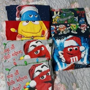 M&M Christmas shirts